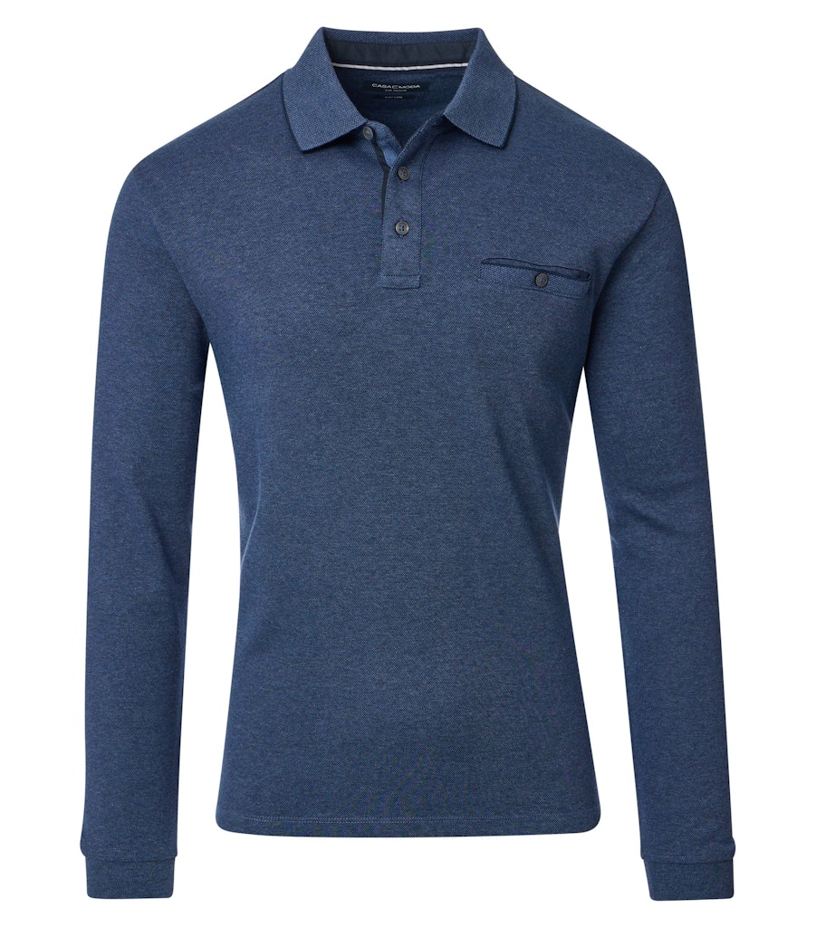 Polo-Shirt Langarm gestreift