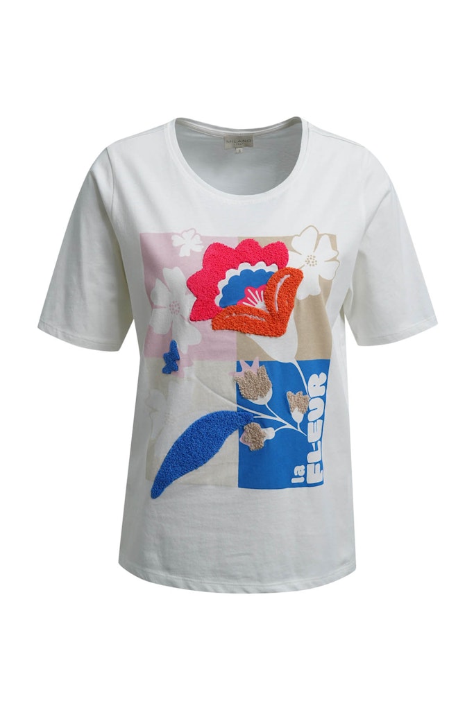 roundneck t-shirt w 1/2 sleeve + AW