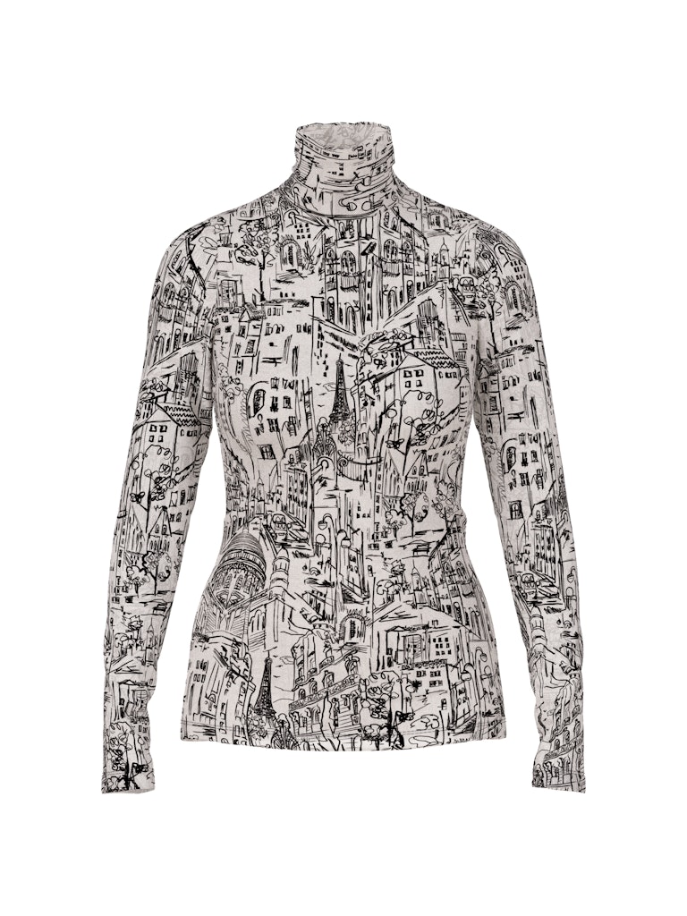 Longsleeve mit CITY-Motiv