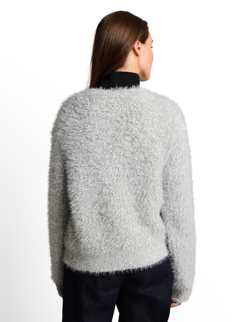 Loose Fit Strickpullover mit V-Ausschnitt