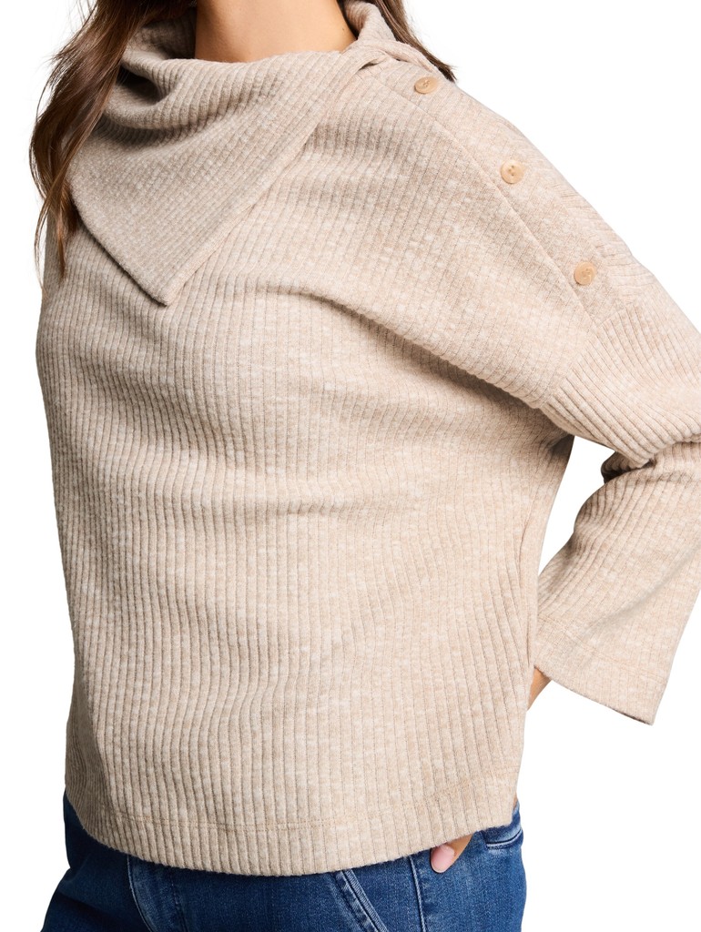 Loose Fit Sweatshirt mit Rollkragen