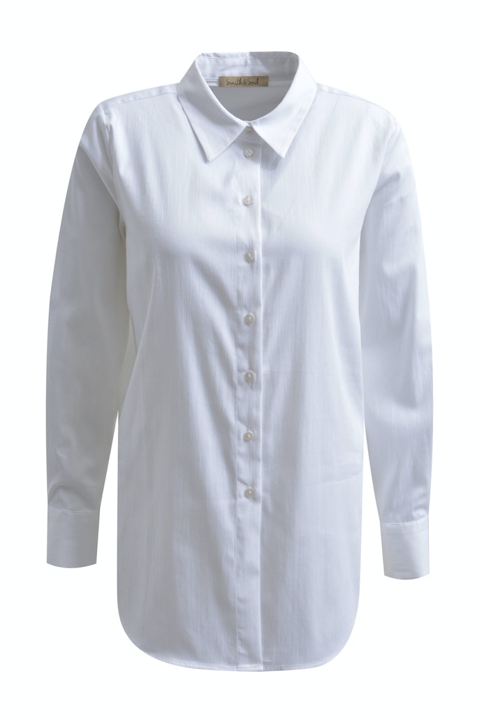 Basic Shirt Collar Blouse