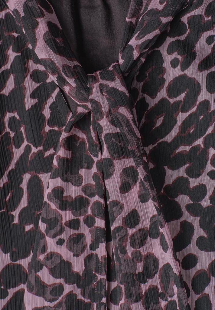 Langarm Bluse aus Chiffon mit Schleife