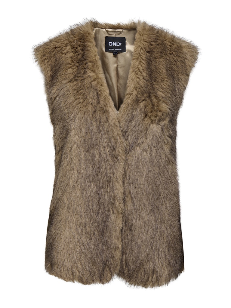 ONLDAWN LIFE FAUX FUR WAISTCOAT OTW