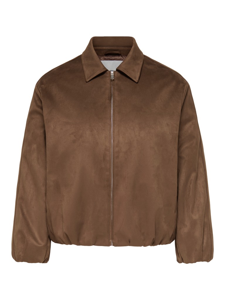 CARFIONA FAUX SUEDE PADDED BOMBER OTW