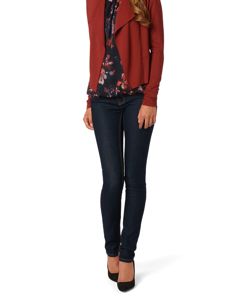 Damen Stoffhose  flared mit Gürtel
