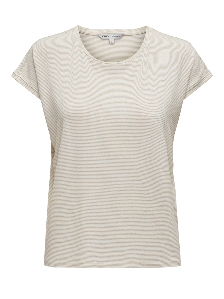 ONLCLAUDIA S/S GLITTER TOP NOOS JRS
