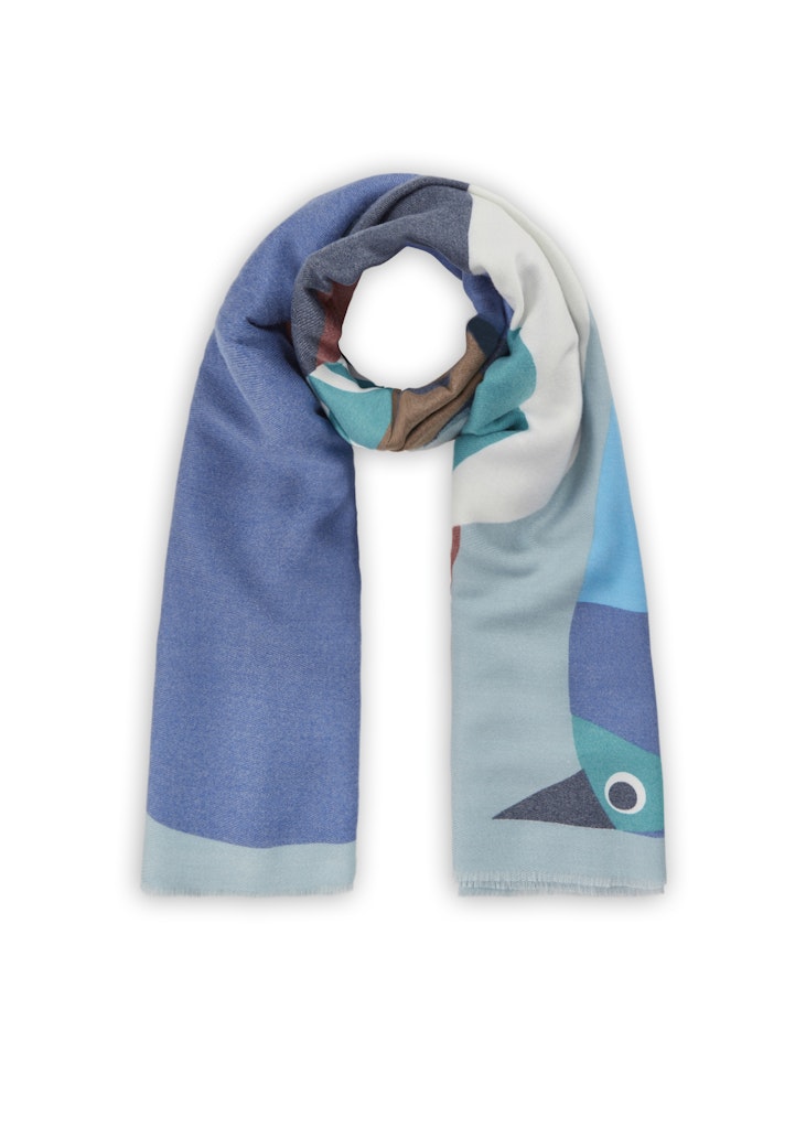 Kaschmirweicher Schal mit grapischem Tiermotiv Kaschmirweicher Schal mit grapischem Tiermotiv