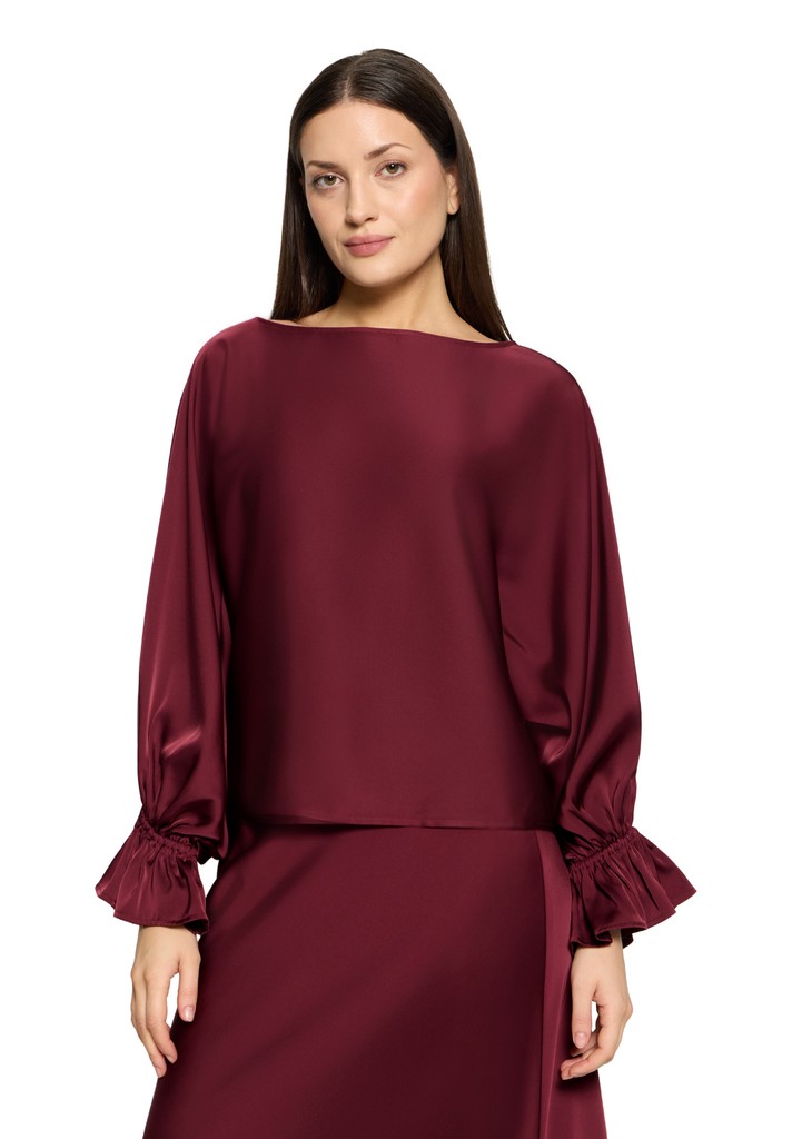 Satin-Bluse