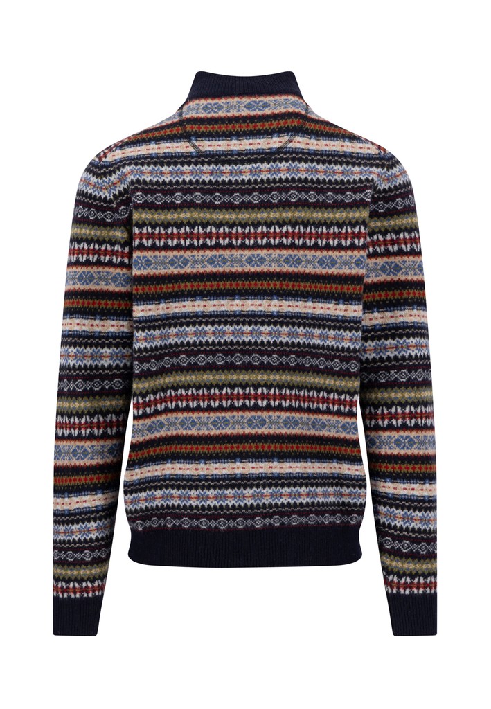 Zip Troyer, Jacquard, Lambswool*RWS