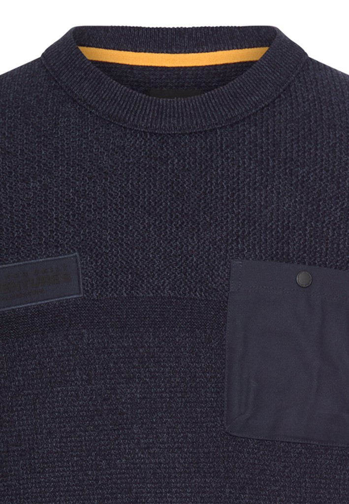 Strickpullover mit Brusttasche