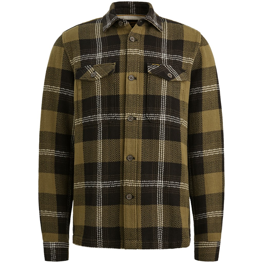 The Jones Herringbone Check Overshirt 2