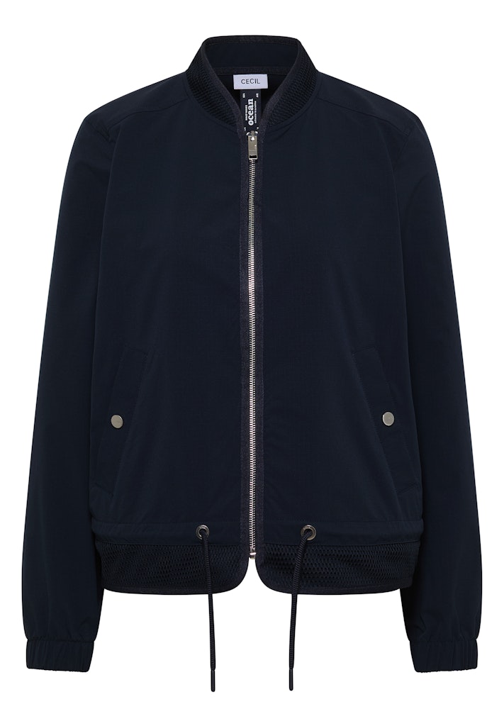 Blouson mit Tunnelzug und Mesh-Details