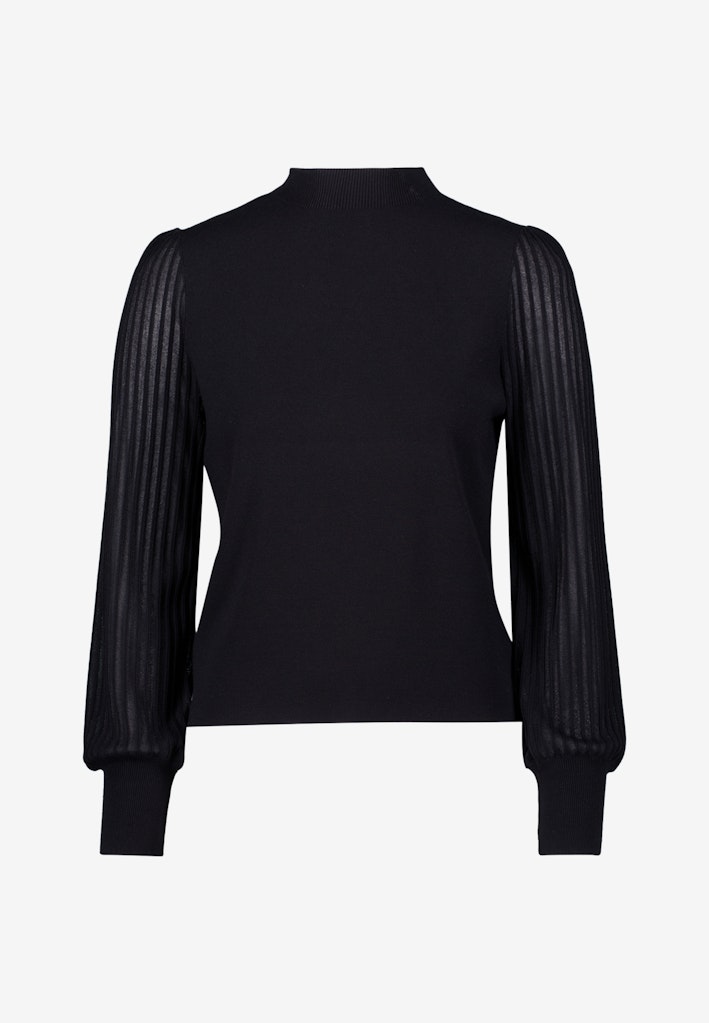Damen Pullover  mit transparenten Ärmeln