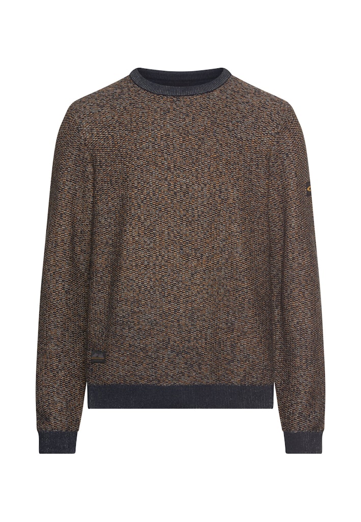 Pullover aus Baumwoll-Polyacryl-Mix mit strukturierten Oberflächen