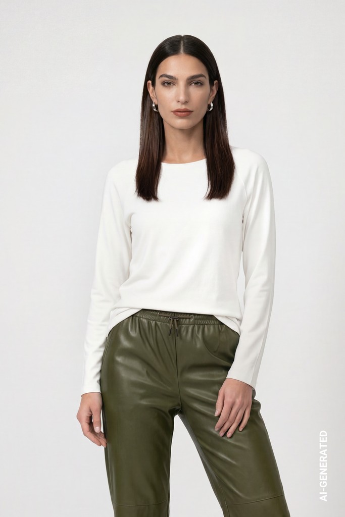 Basic-Langarmshirt