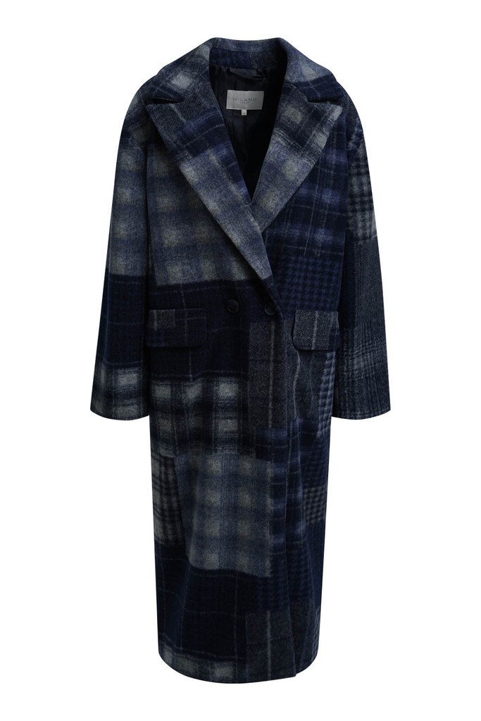 coat with collar and lapel 1/1 sleeve flap pockets