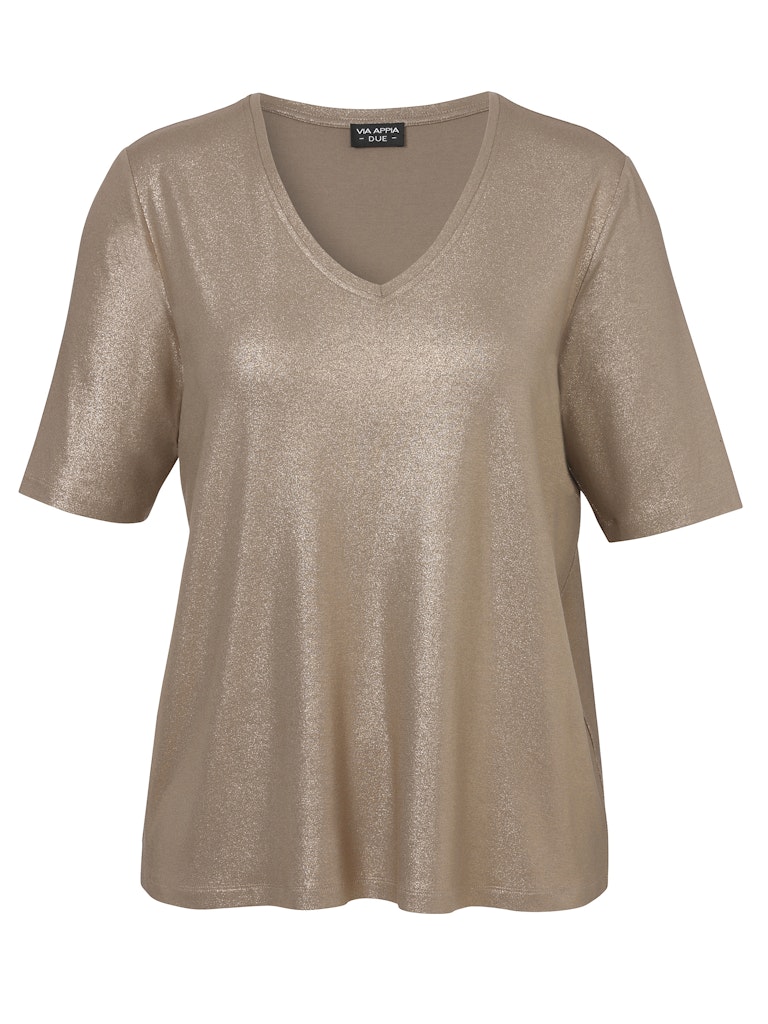 T-Shirt V-Ausschnitt 1/2 Arm Druck T-Shirt V-Ausschnitt 1/2 Arm Druck