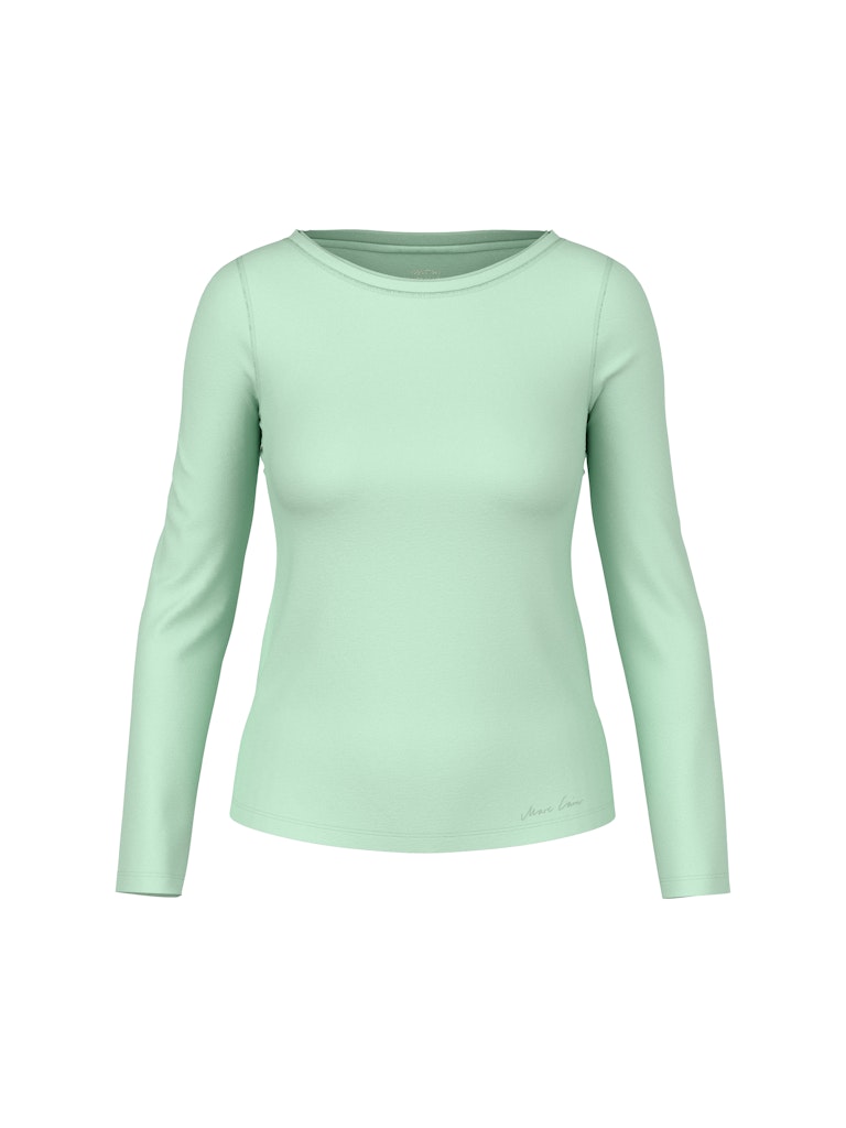 Shirt mit Seiden-Rundhals