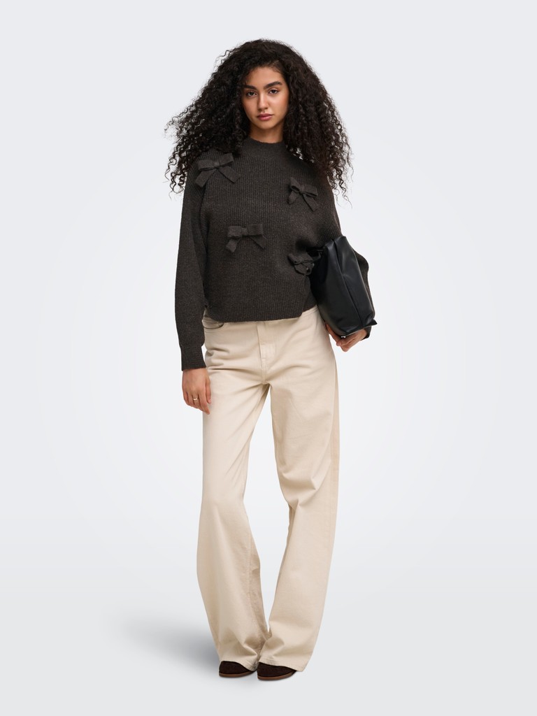 ONLLISA LS BOW PULLOVER KNT NOOS
