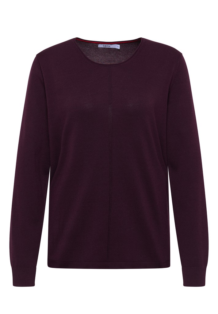 Basic Pullover mit Rundhals