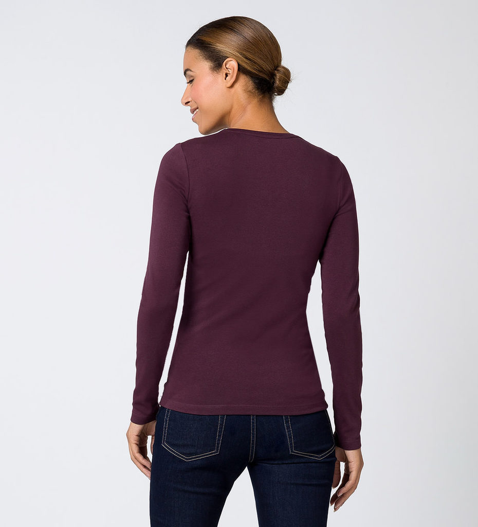 Damen Satin-Bluse mit Crinkle-Effekt