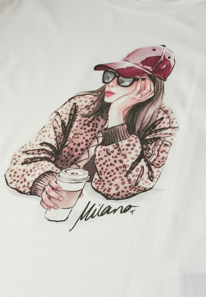 T-Shirt mit Rundhals und Print