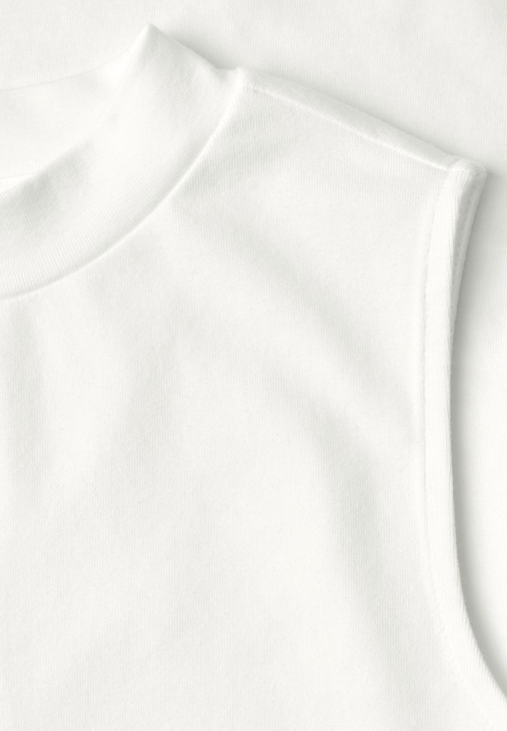 Basic Top mit Turtle Neck in Unifarbe