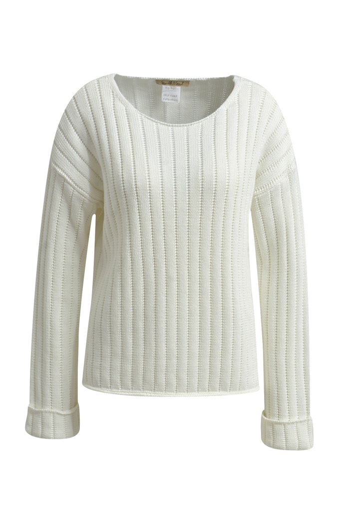 Structured Round Neck Pullover