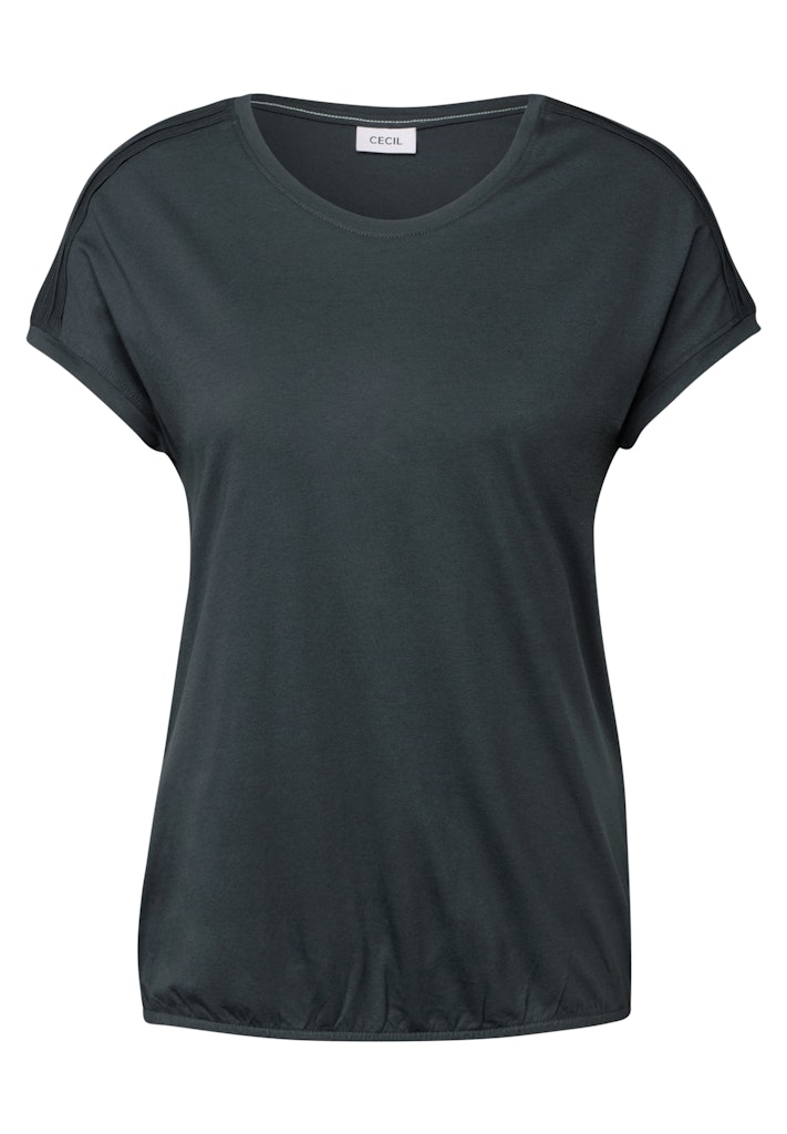 B323100-NOS Solid Deco Shoulder Shirt