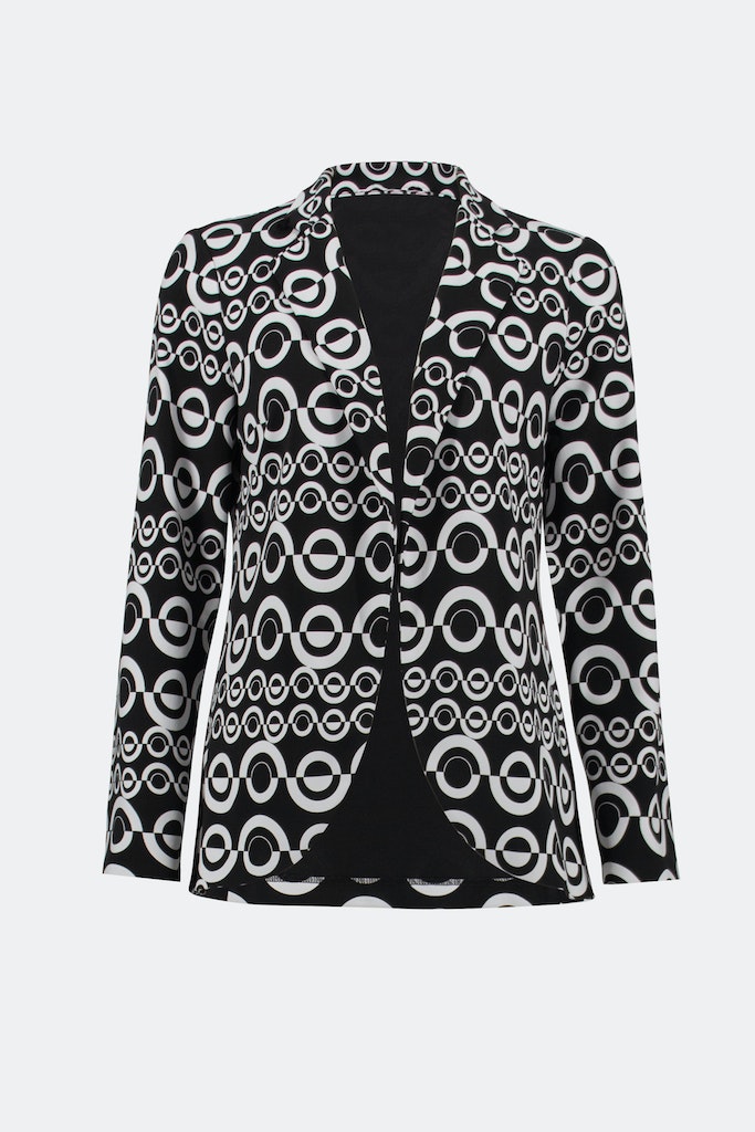 Jerseyblazer mit geometrischem Muster Jerseyblazer mit geometrischem Muster