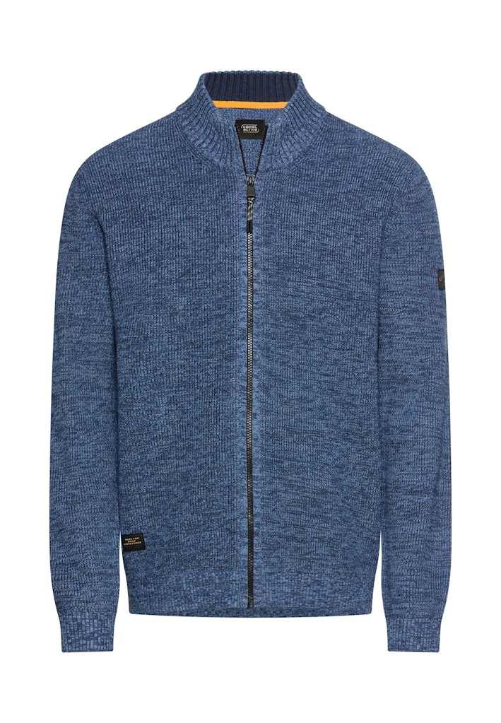 Kernige Strickjacke aus Baumwollgemisch