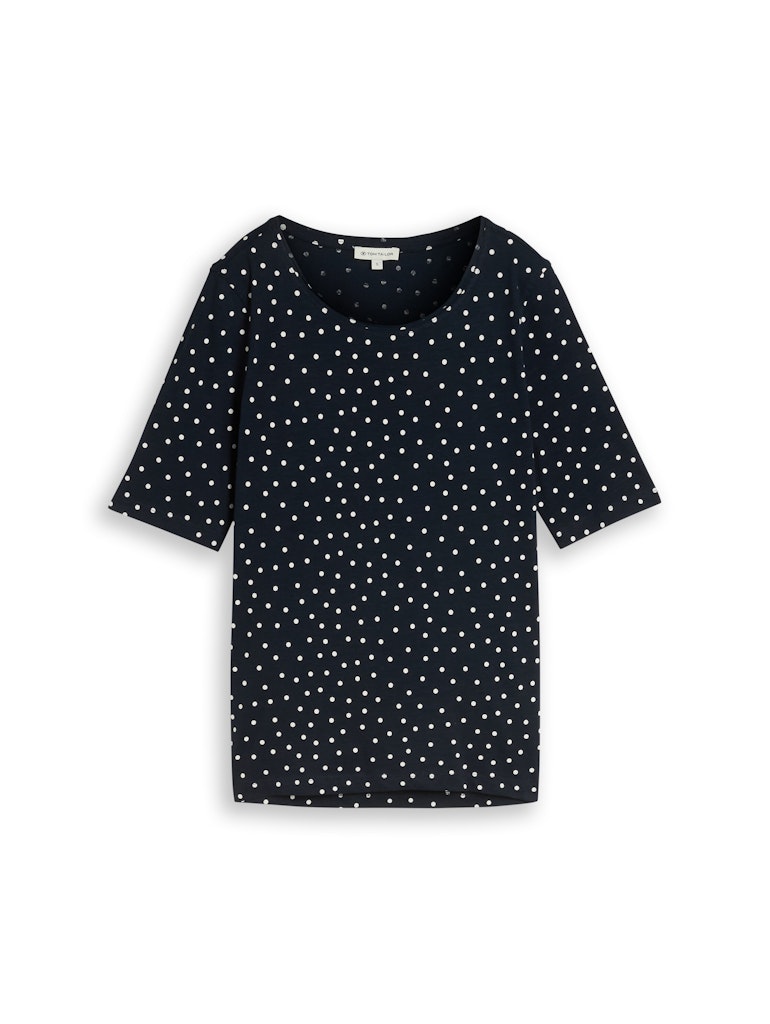 T-Shirt mit Punktemuster
