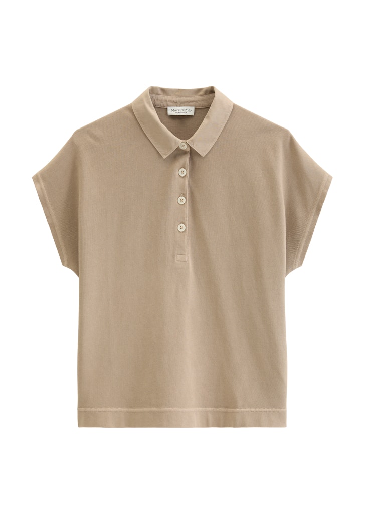 Ärmelloses Poloshirt loose