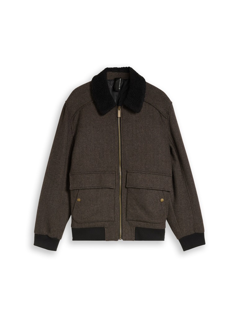 Pilotenjacke mit Wollanteil