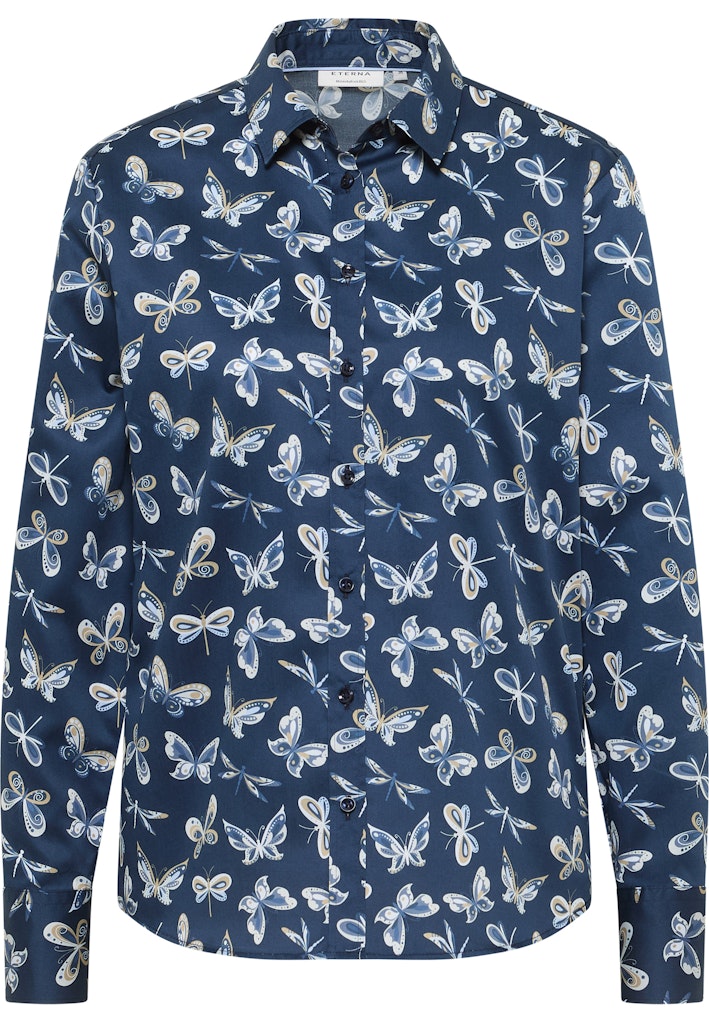 Bluse Satingewebe Langarm Bluse Satingewebe Langarm