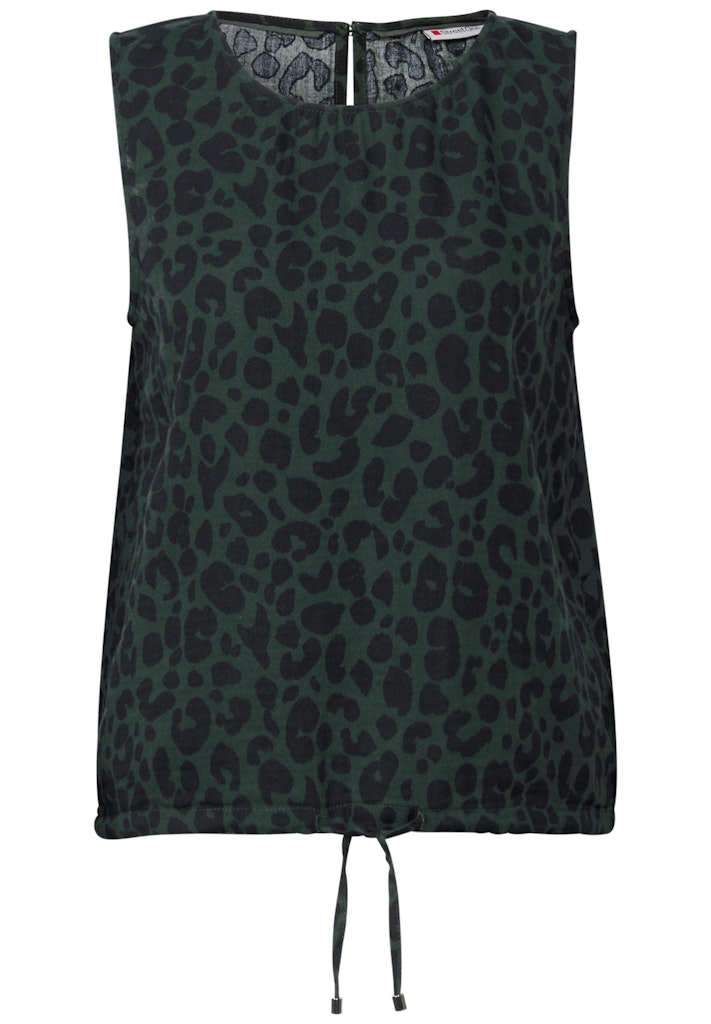 Musselin Blusentop mit Print Musselin Blusentop mit Print