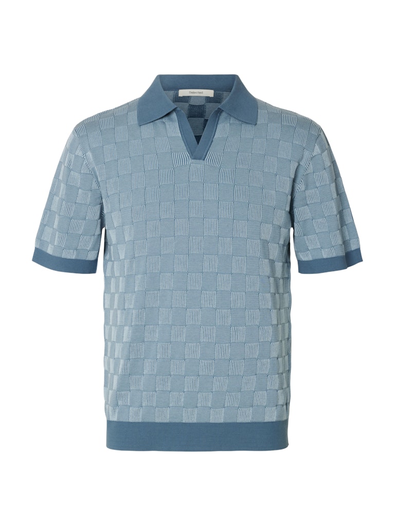 SLHMILAS SS KNIT RELAXED COLOR OPEN POLO