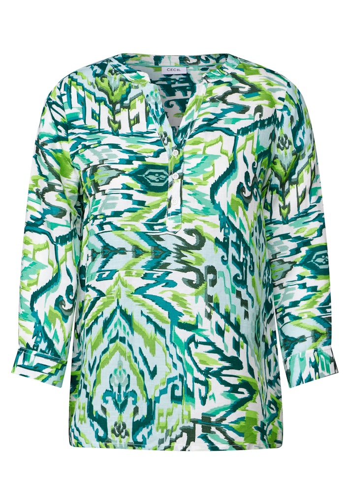 B345373-LINEN_LI/CV_Multicolor Blouse