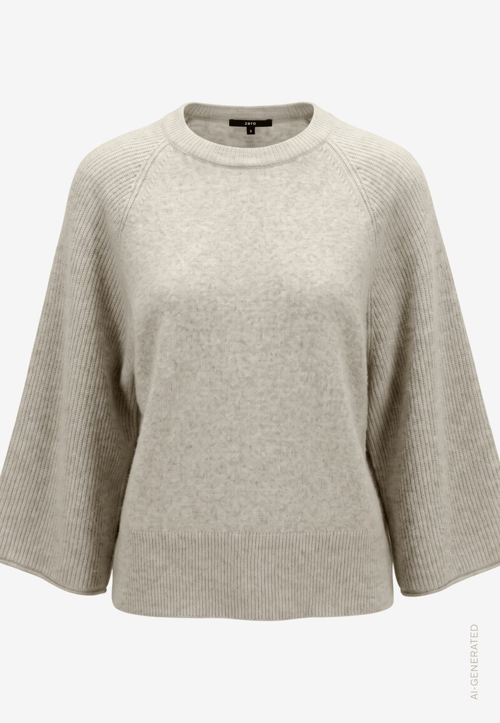 Damen Strickpullover  mit Fledermausärmeln