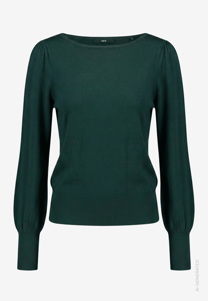 Feinstrickpullover  mit U-Boot Ausschnitt