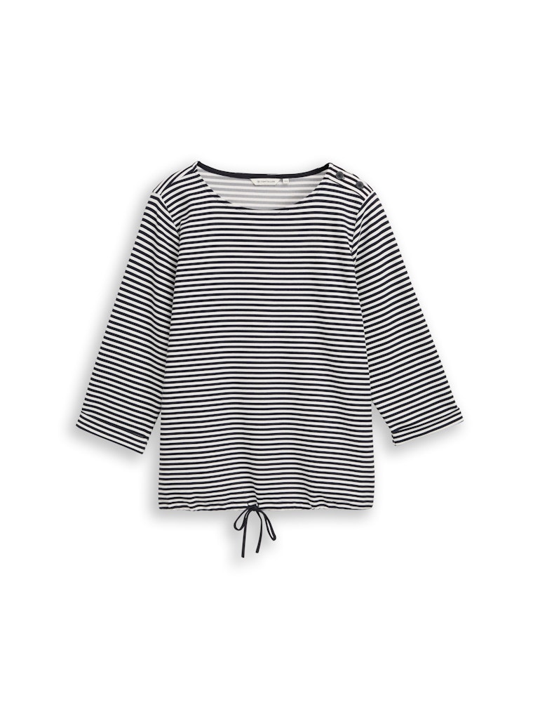 Plus Size - Langarmshirt mit Knopf-Details