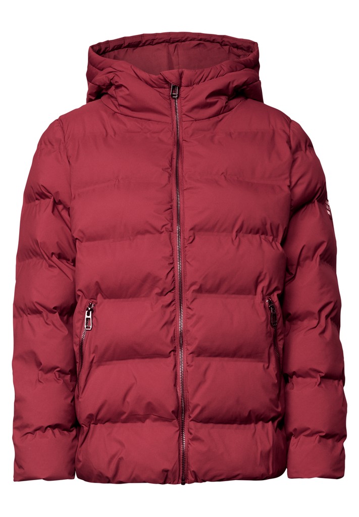 Kurze Jacke mit geklebter Steppung