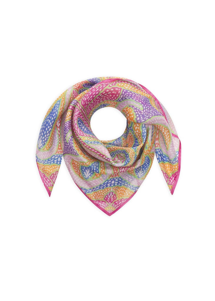 3ER PACK - Luxuriöses Tuch aus reiner Seide mit Paisley-Muster