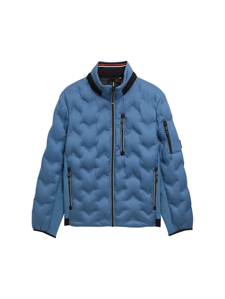 Hybrid Lightweight Steppjacke mit verstaubarer Kapuze