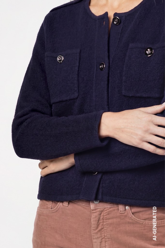 Strickjacke mit Taschen