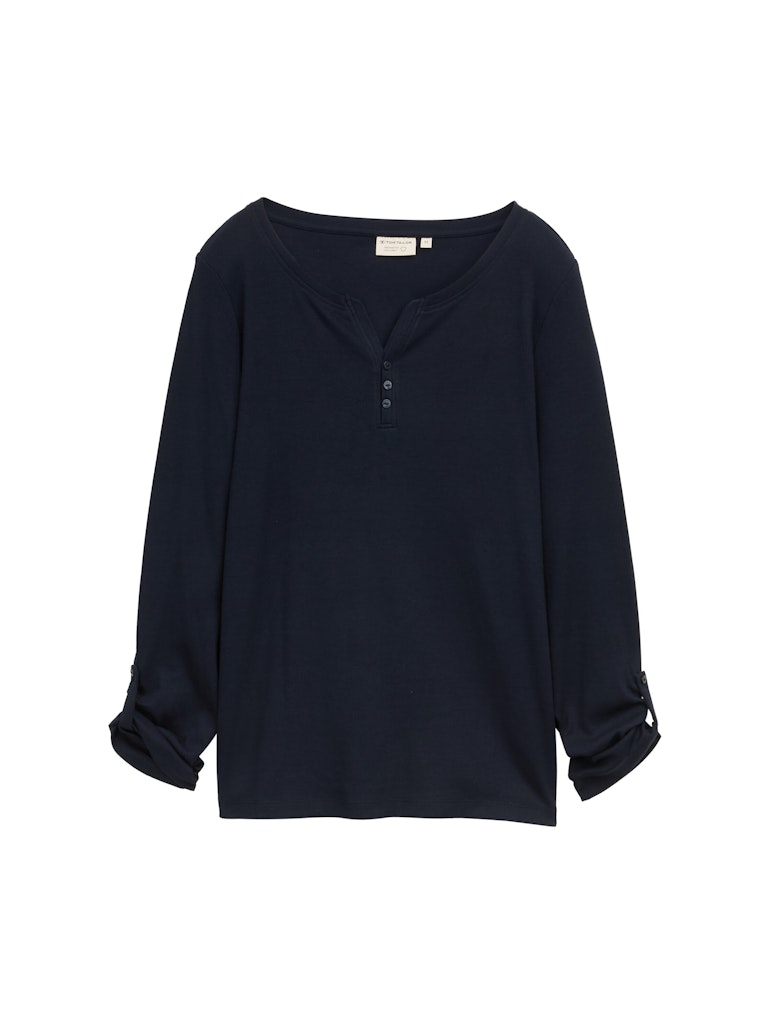 Langarmshirt mit Turn-Up-Funktion Langarmshirt mit Turn-Up-Funktion