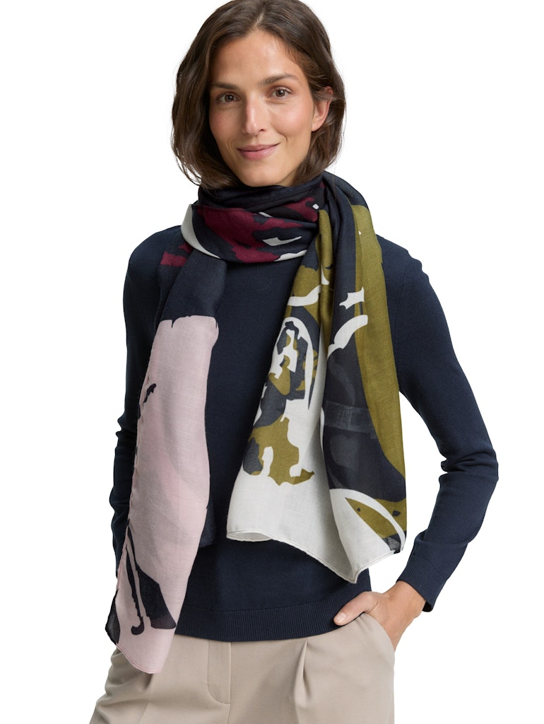 Schal mit Blumenmuster Schal mit Blumenmuster