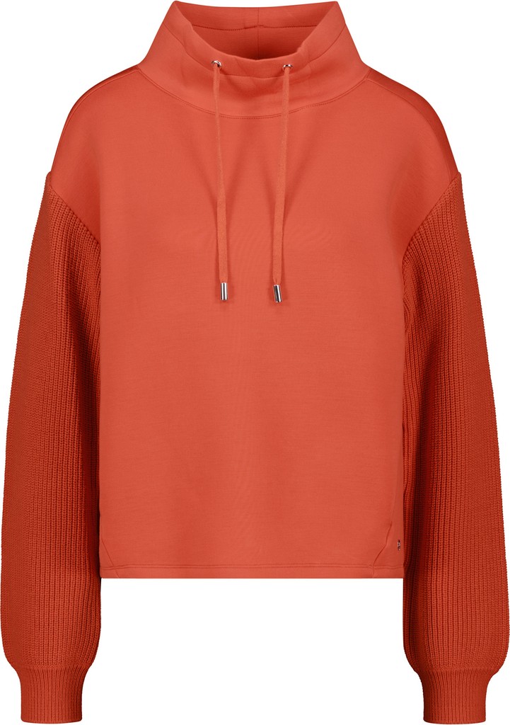 Sweatshirt mit Strickärmeln
