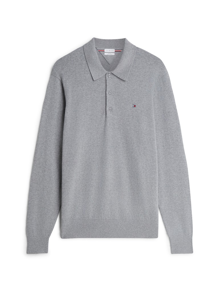 PIMA ORG CTN CASHMERE LS POLO